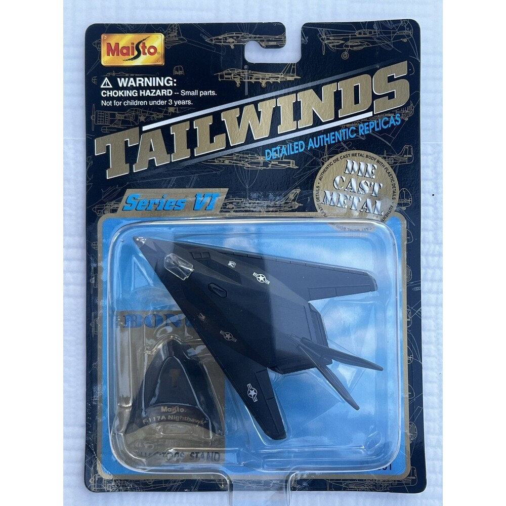 2001 Maisto Tailwinds F-117A Nighthawk US Air Force Stealth Diecast Sealed